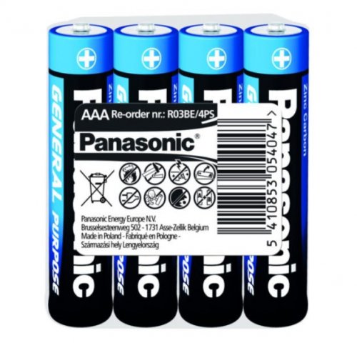 Элемент питания Panasonic R03BER/4P (цена за 1 шт.) (батарейка) картинка 